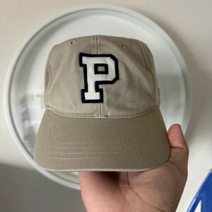 Vintage Polo Ralph Lauren Polo Sport Beige Big P Logo Baseball Cap
